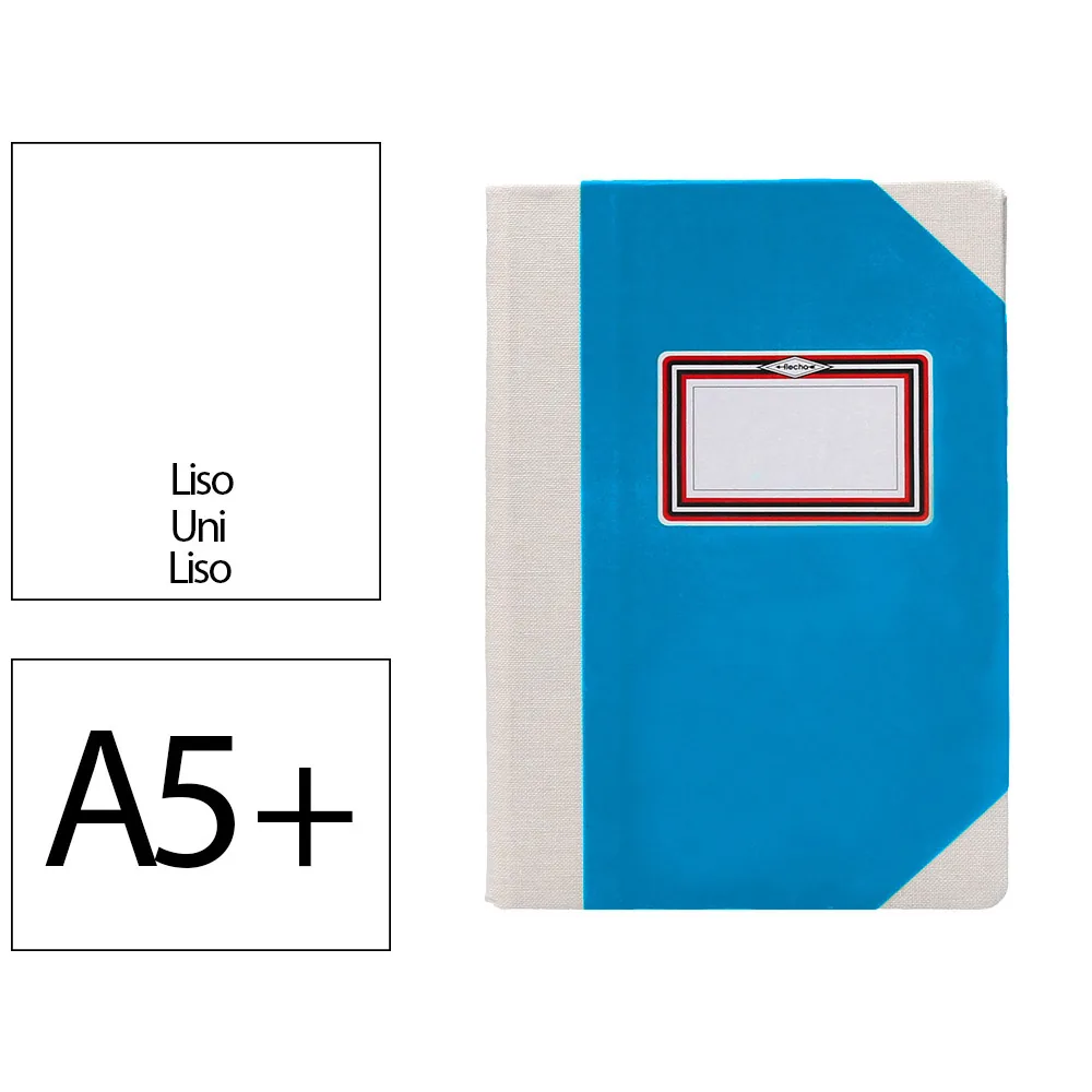 Libro Cartone Cosido Fernandes Flecha DIN A5+ Liso 50 Hojas 100 GR Azul