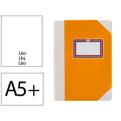 FERNANDES Libro Cartone Cosido Fernandes Flecha DIN A5+ Liso 50 Hojas 100 GR Naranja