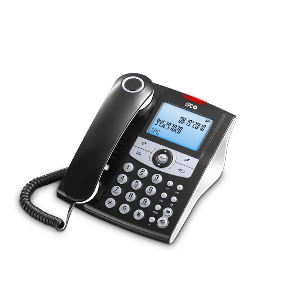Telefono Spc Sobremesa/mural Elegance Pantalla 2,9" Retroiluminada con Rellamada 8 Niveles Volumen Opcion Mute
