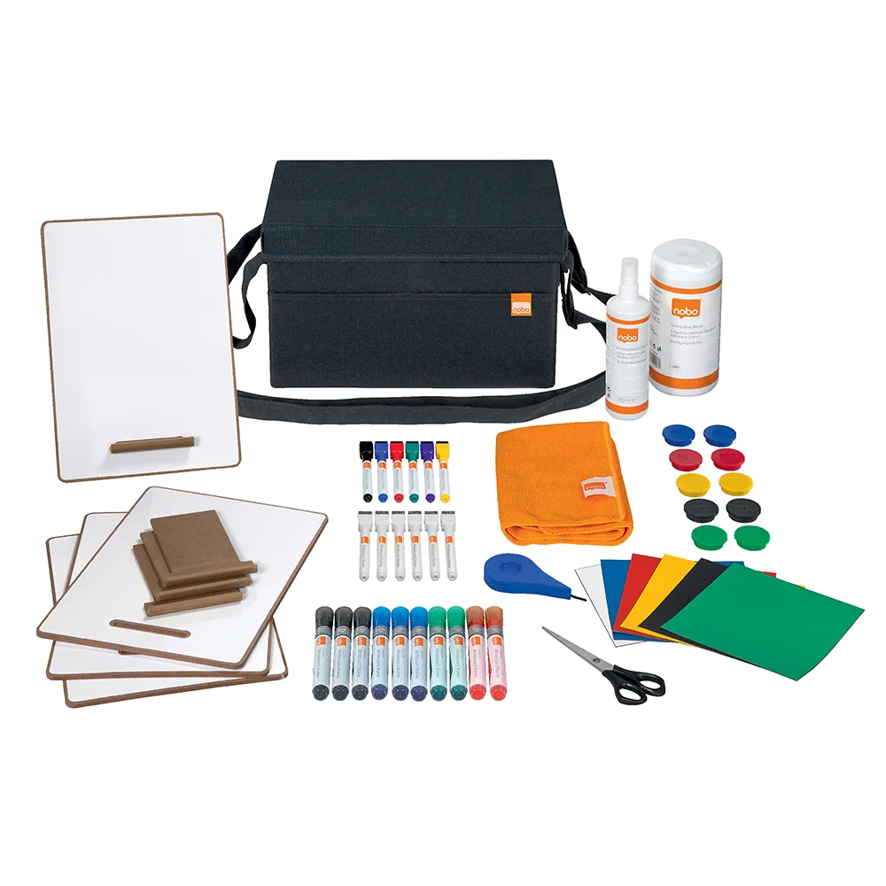 Bolsa Kit de Accesorios Nobo para Pizarra Blanca 230X200X355 MM