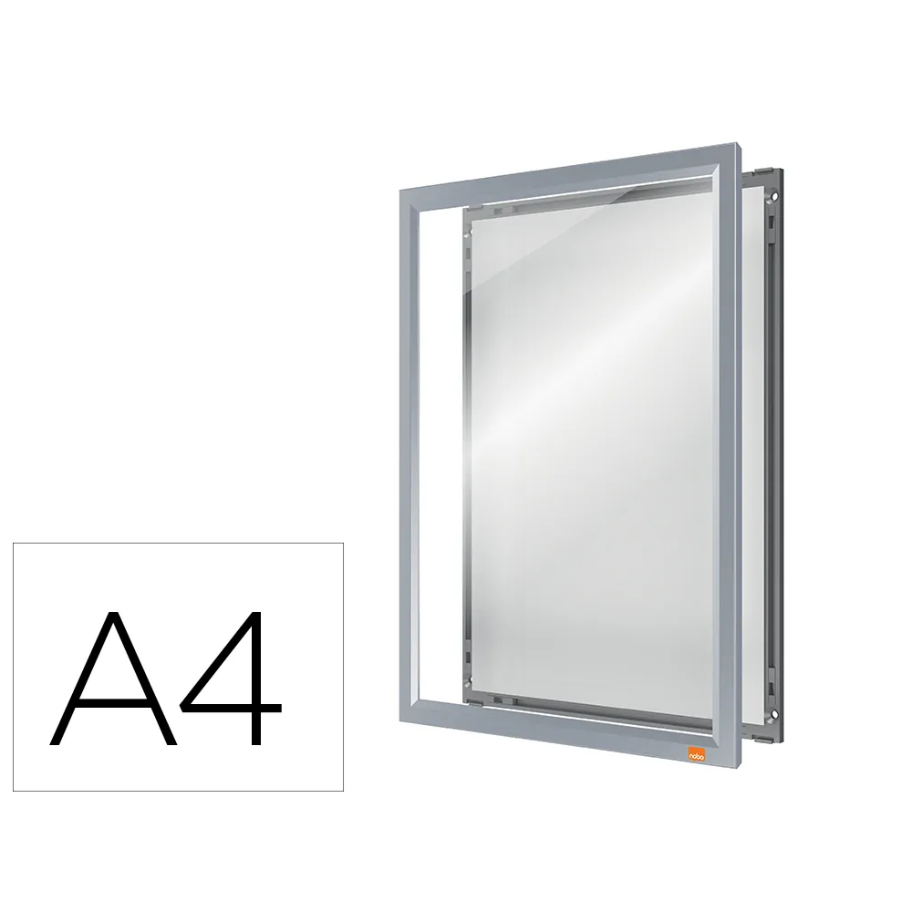 Marco Porta Anuncios Nobo Impression Pro DIN A4 Marco de Clip Aluminio 235X13X325 MM