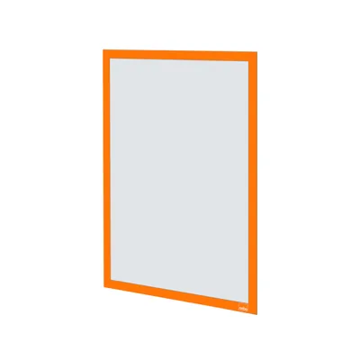 NOBO Marco Porta Anuncios Nobo DIN A3 Marco Magnetico Autoadhesivo Color Naranja Pack de 2 Unidades