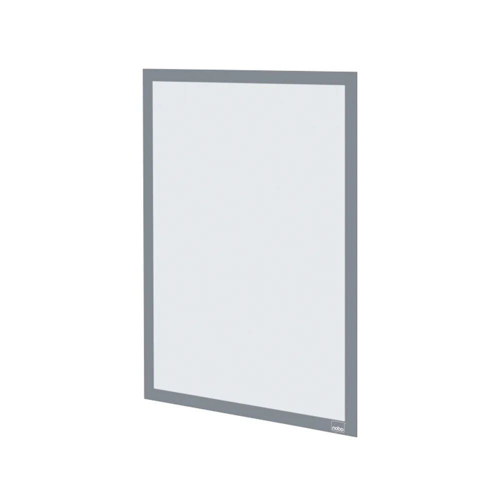Marco Porta Anuncios Nobo DIN A3 Marco Magnetico Autoadhesivo Color Plata Pack de 2 Unidades