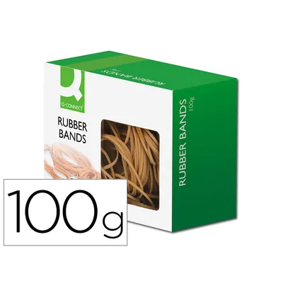 Q-CONNECT Gomillas Elasticas Q-Connect 100 GR Tamaños Surtidos