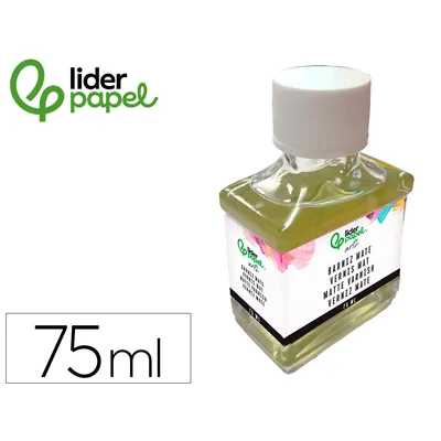 LIDERPAPEL Barniz Liderpapel Acabado Mate para Pintura Bote de 75 ML