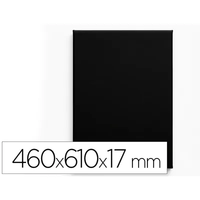 LIDERPAPEL Bastidor Negro Liderpapel 12P Lienzo Grapado Parte Trasera Algodon 100% 46X61 CM Gramaje 320G/M2 Certificado Fsc