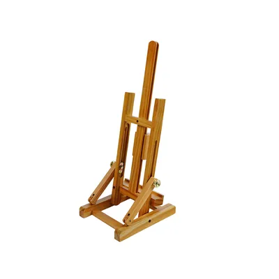 LIDERPAPEL Caballete Pintor de Sobremesa Liderpapel Madera de Pino Barnizado 34X16X13 CM Certificado Fsc