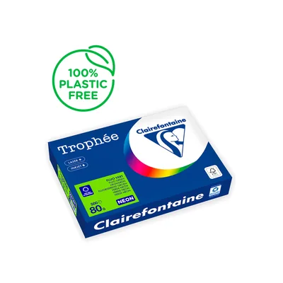 TROPHEE Papel Color Trophee DIN A4 80 GR Verde Neon Paquete de 500 Hojas
