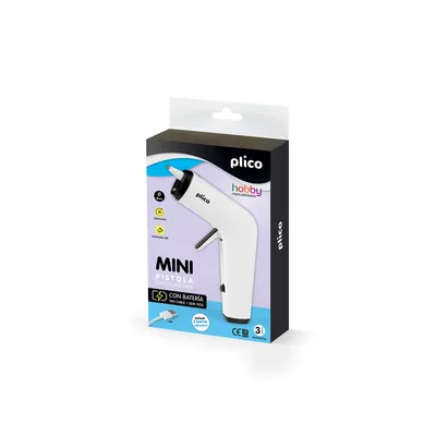 PLICO Pistola de Silicona Caliente Plico Mini con Bateria