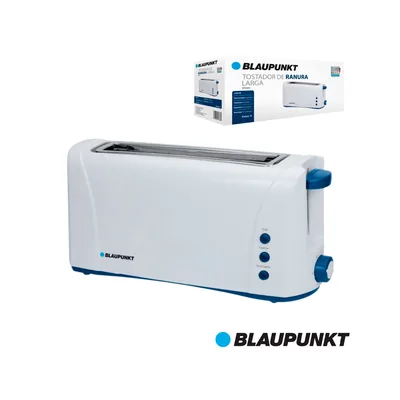 BLAUPUNKT Tostador Blaupunkt Boca Ancha 220V-1000W Termostato 6 Niveles con Boton de Parada Color Blanco