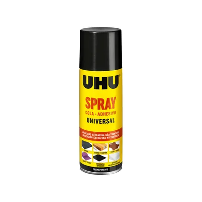 UHU Pegamento Uhu Spray Adhesivo 3 en 1 Permanente Bote de 200 ML