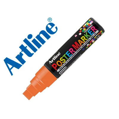 ARTLINE Rotulador Artline Poster Marker EPP-12 Punta Rectangular 12 MM Color Naranja Fluor