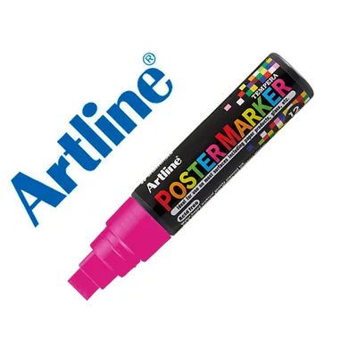 ARTLINE Rotulador Artline Poster Marker EPP-12 Punta Rectangular 12 MM Color Rosa Fluor