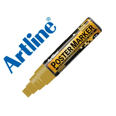 ARTLINE Rotulador Artline Poster Marker EPP-12 Punta Rectangular 12 MM Color Oro