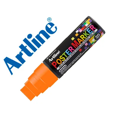 ARTLINE Rotulador Artline Poster Marker EPP-20 Punta Rectangular 20 MM Color Naranja Fluor