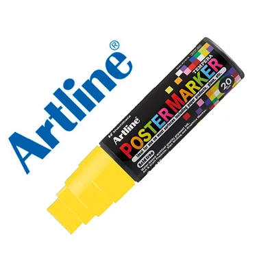 ARTLINE Rotulador Artline Poster Marker EPP-20 Punta Rectangular 20 MM Color Amarillo Fluor