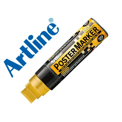 ARTLINE Rotulador Artline Poster Marker EPP-20 Punta Rectangular 20 MM Color Oro