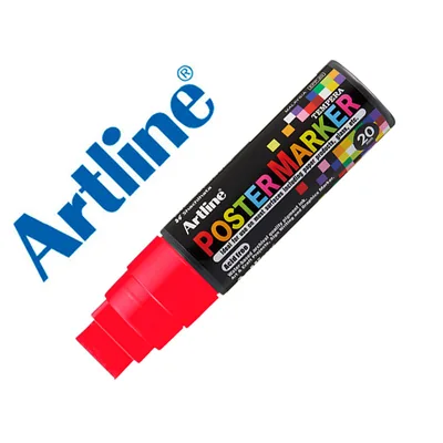 ARTLINE Rotulador Artline Poster Marker EPP-20 Punta Rectangular 20 MM Color Rojo