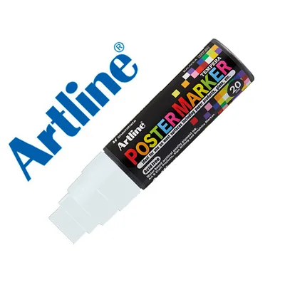 ARTLINE Rotulador Artline Poster Marker EPP-20 Punta Rectangular 20 MM Color Blanco