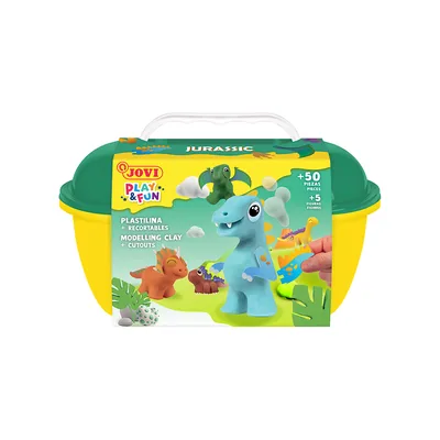 JOVI Juego Jovi Play&fun Plastilina Cofre Jurassic