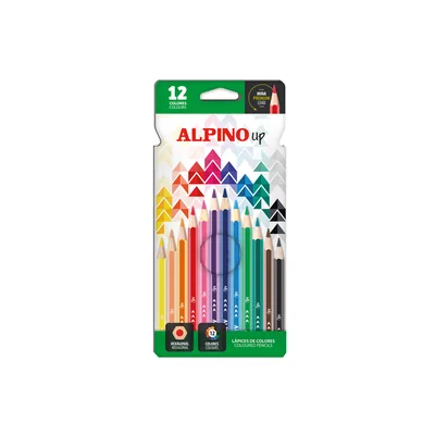 ALPINO Lapices de Colores Alpino Up Mina Premium Caja de 12 Unidades Colores Surtidos