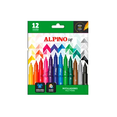 ALPINO Rotulador Alpino Up Punta 1 MM Caja de 12 Unidades Colores Surtidos