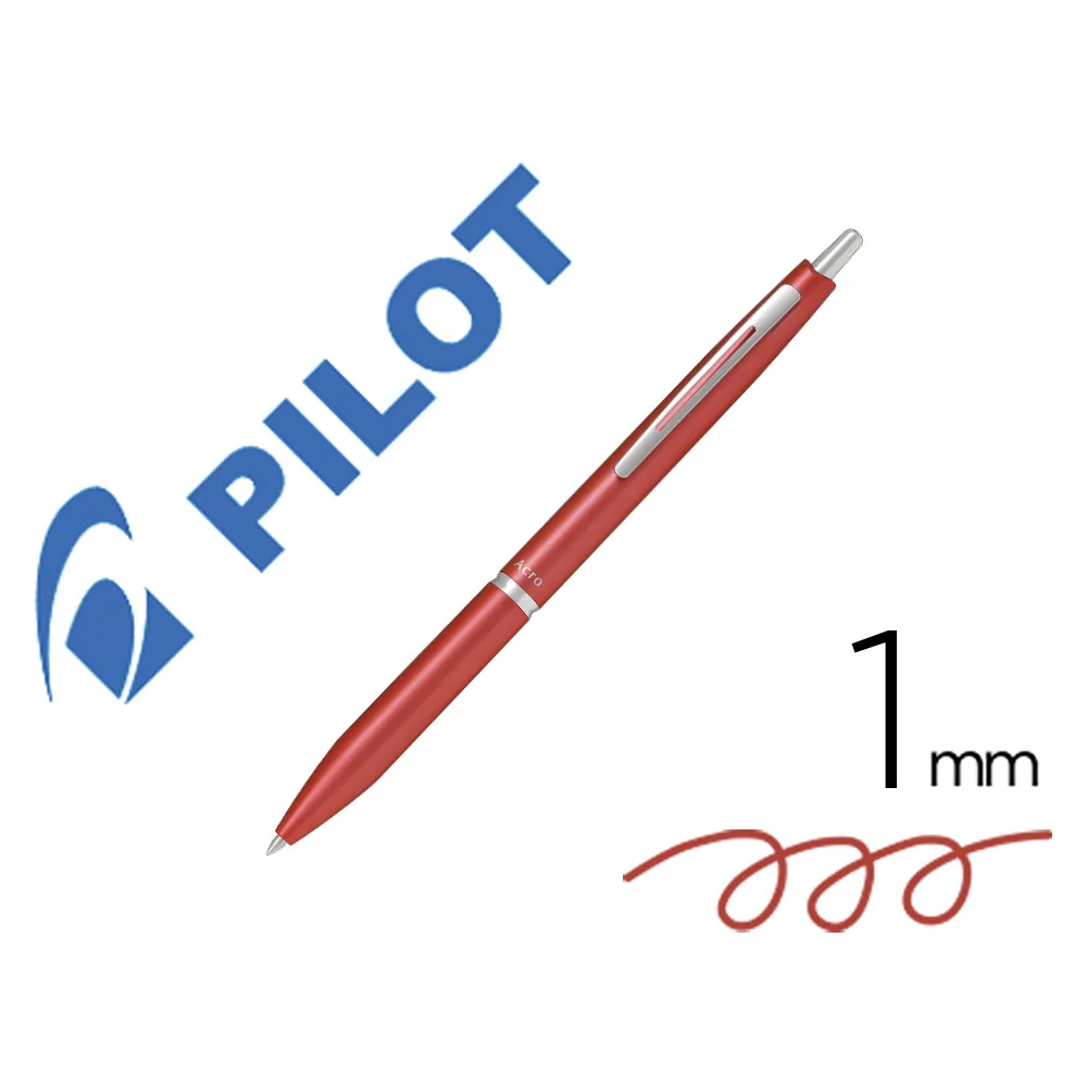 Boligrafo Pilot Acro 1000 Tinta Gel Retractil Punta 1 MM Coral