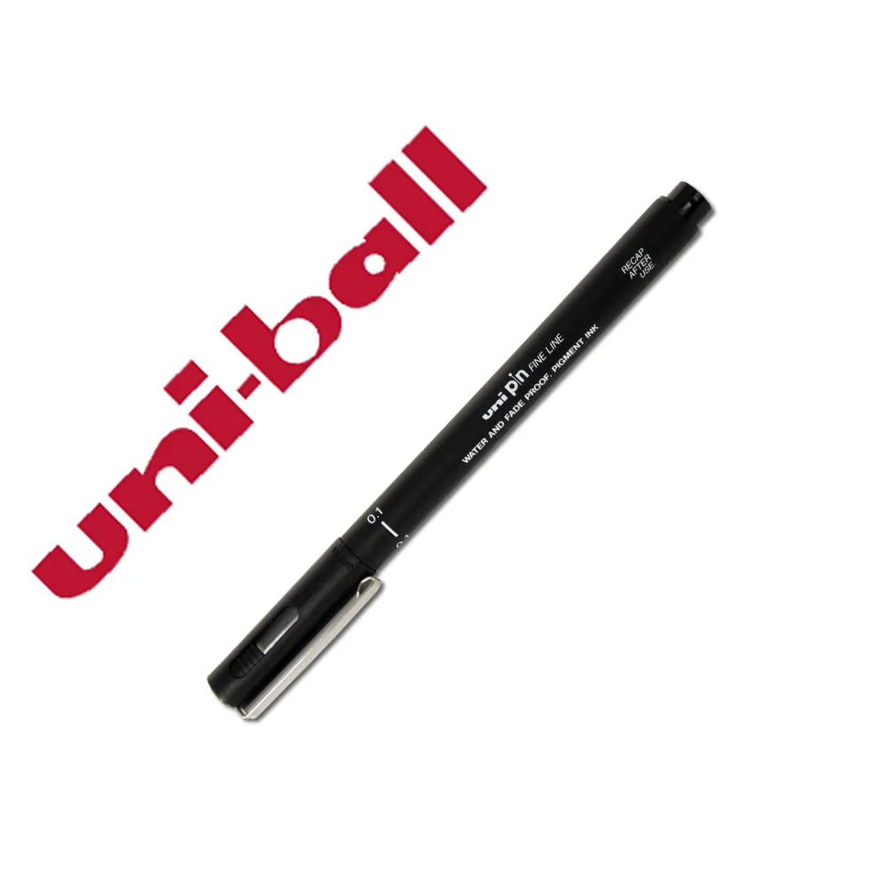 Rotulador Uniball Pin Calibrado Micrometrico 0,8 MM Color Negro
