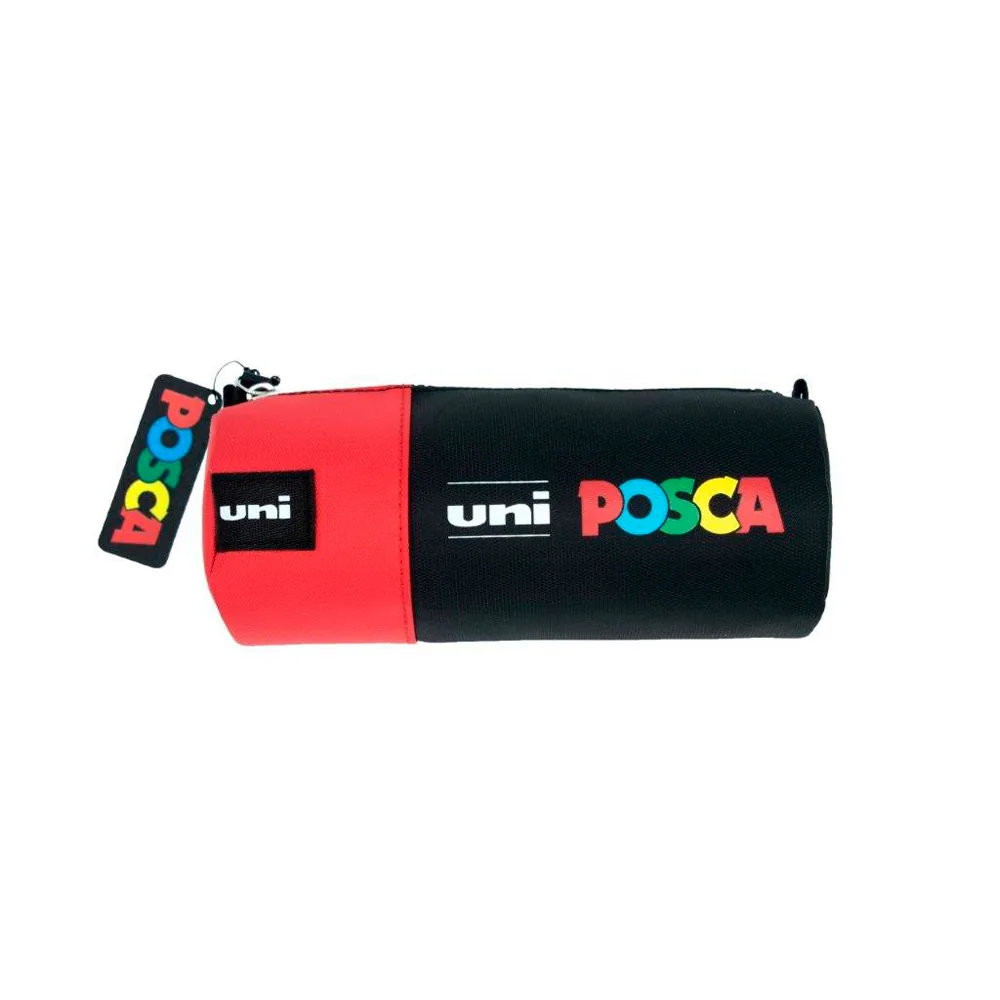 Estuche Portatodo Uni Posca Tela Color Rojo 85X195 MM