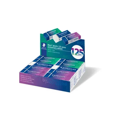 STAEDTLER Goma de Borrar Staedtler Mars Plastic 125 Aniversario 526/50 Caja de 20 Unidades