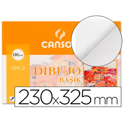 CANSON Papel Dibujo Basik 23X32.5 CM 130 GR Sin Recuadro
