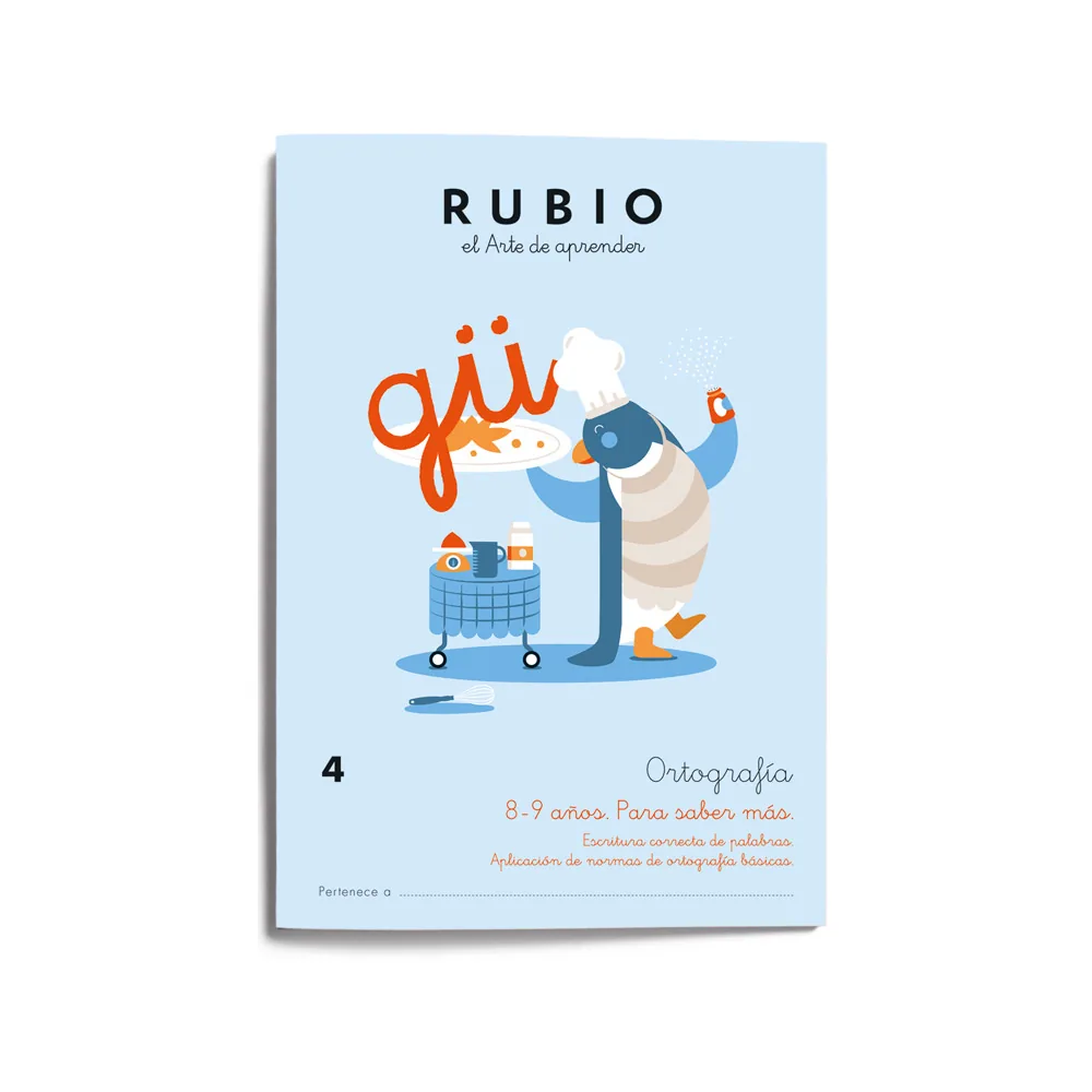 Cuaderno Rubio Ortografia 4