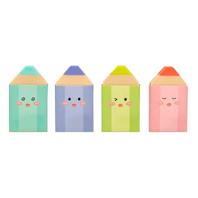 IMAGINOVO Goma de Borrar Imaginovo Mini Lapices Colores Surtidos