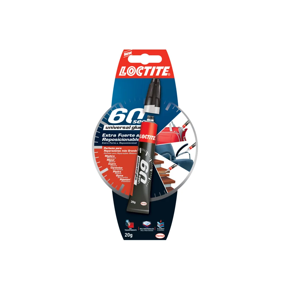 Pegamento Loctite Universal Glue Extra Fuerte 60 Segundos 20 G