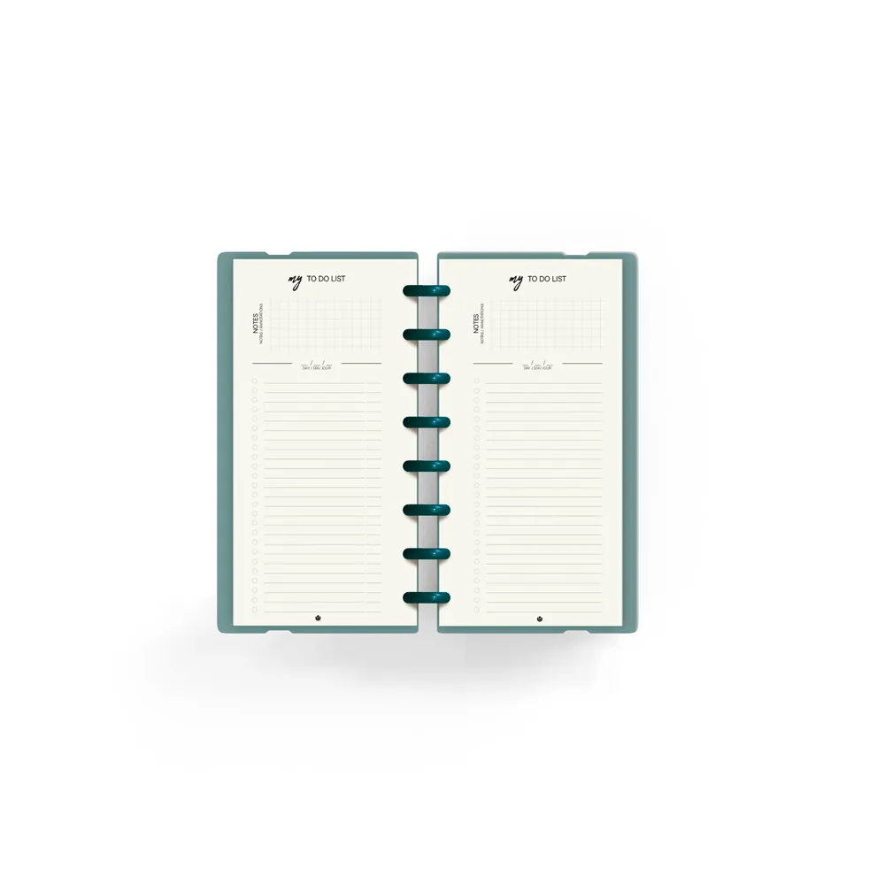 Planificador Carchivo Ingeniox My Week Check List My Week Semanal Turquesa 105X210 MM