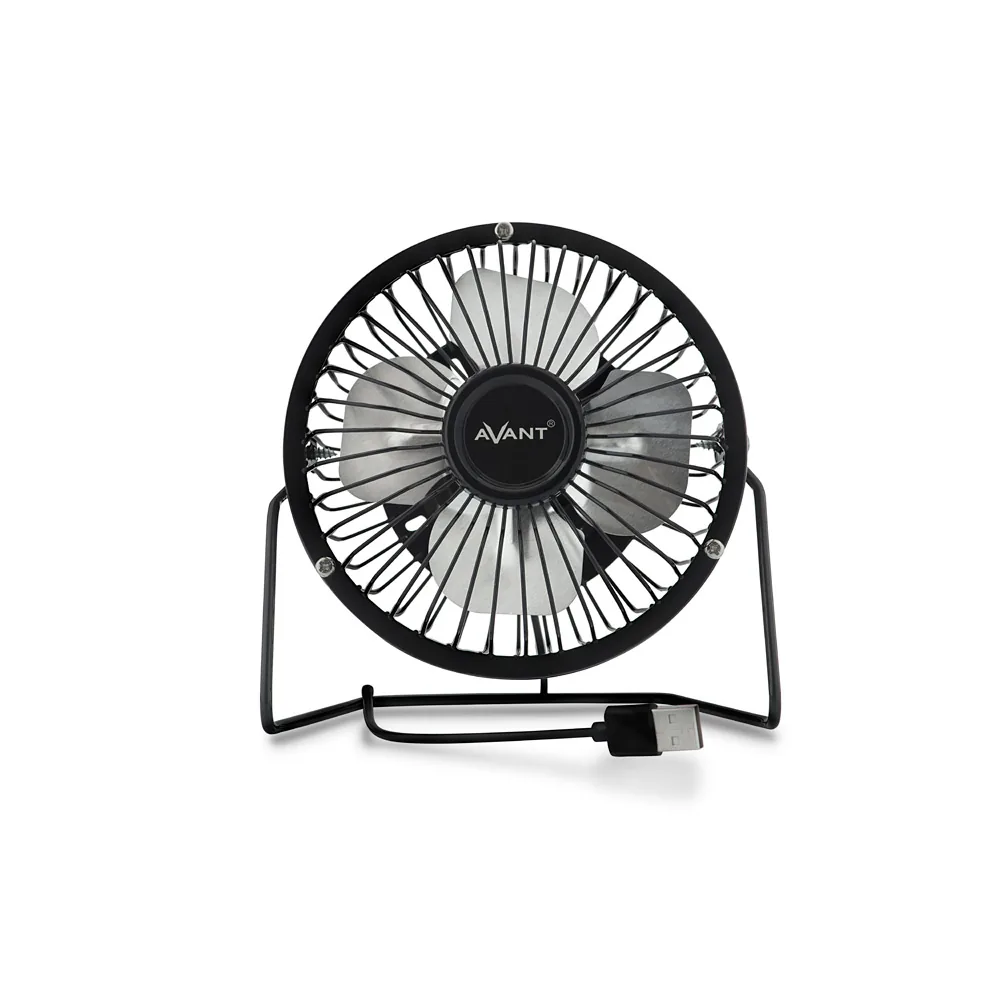 Ventilador Sobremesa Avant 3W Diametro 100 MM Alimentacion Usb Longitud Cable 1 M Color Negro