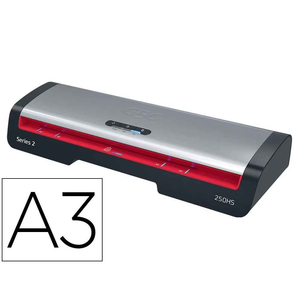 Plastificadora Gbc 250HS Office DIN A3 Apagado Automatico 2 Rodillos Hasta 125 Micras