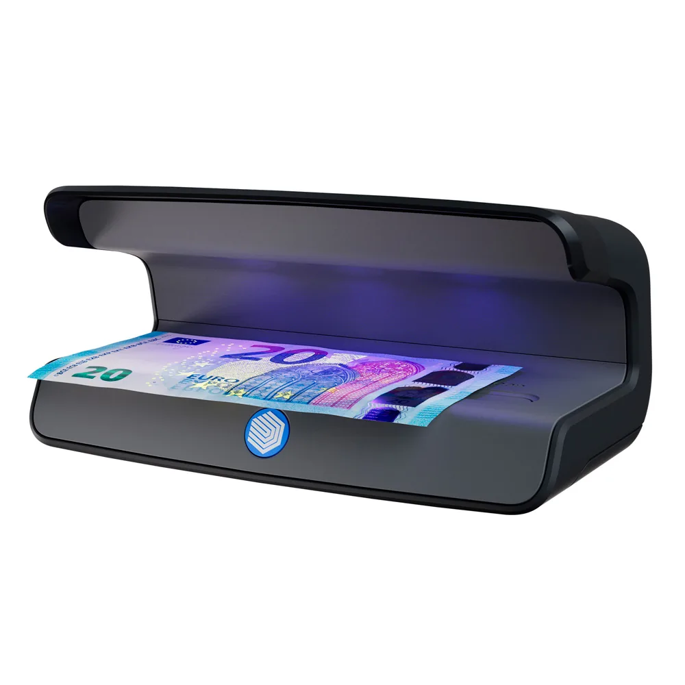 Detector de Billetes Falsos Safescan 55 con Tres Luces Led Ultravioleta Modo Encendido/espera