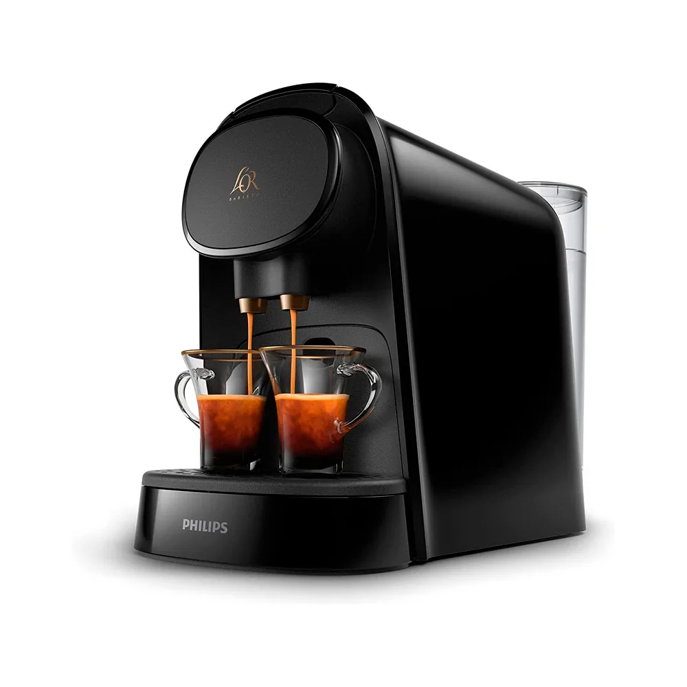 Cafetera de Capsulas Philips Barista 19 Bares 1450W 0,80L Doble Espresso Compatible con Capsulas L'or y Nespresso