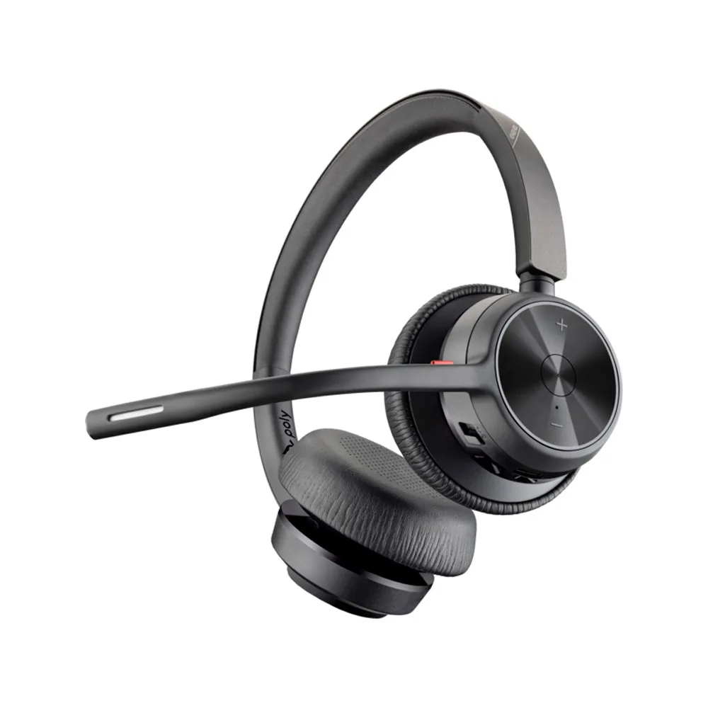 Auriculares Poly Inalambrico Voyager 4320 Stereo Usb-a BT700 + Adaptador BT700A +soporte de Carga