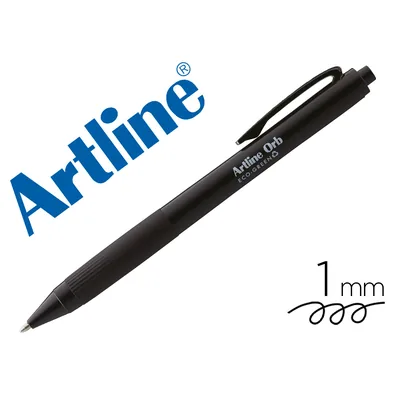 ARTLINE Boligrafo Artline Orb Eco Green Retractil 1 MM Negro
