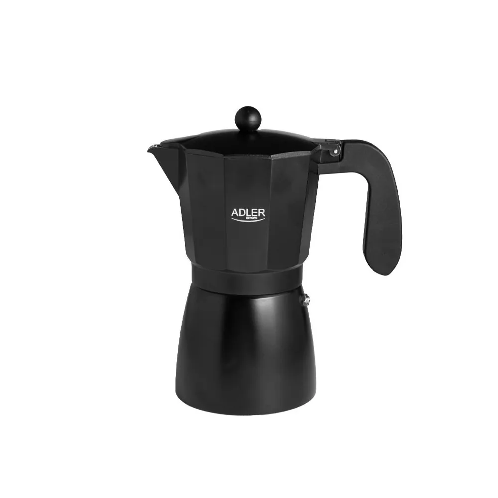 Cafetera Italiana Adler Espresso 6 Tazas 300ML Valido para Vitroceramica Cocina Electrica y Fuego