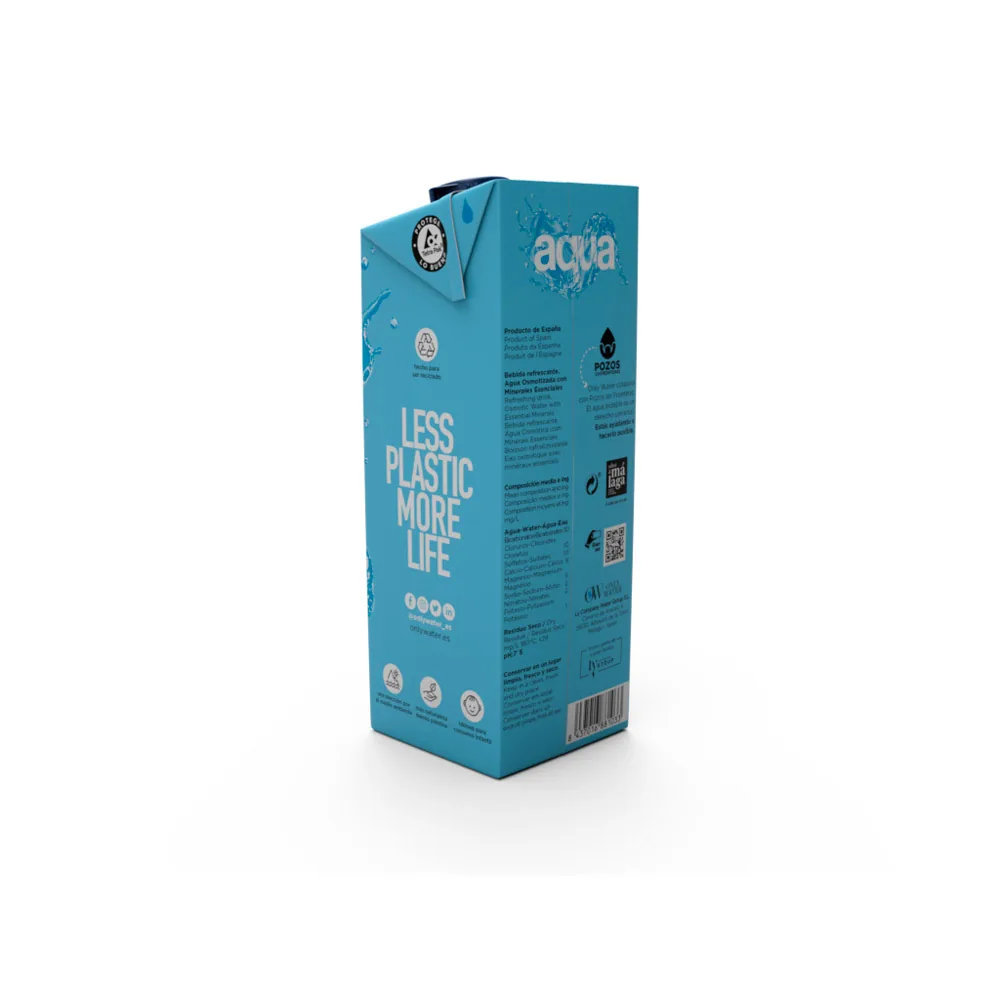 Agua Mineral Only Water Brik 1000 ML