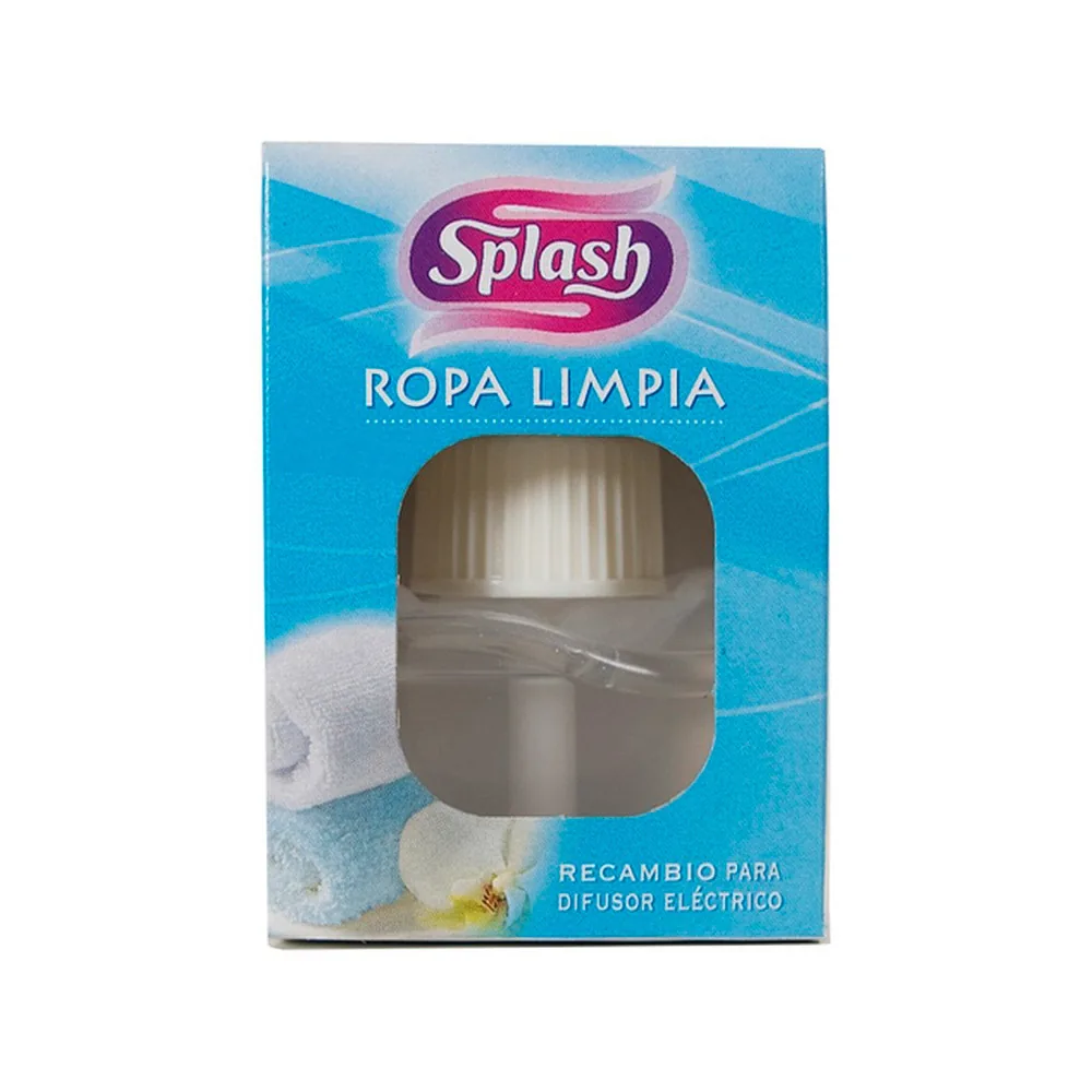 Ambientador Electrico Splash Ropa Limpia Recambio 25 ML