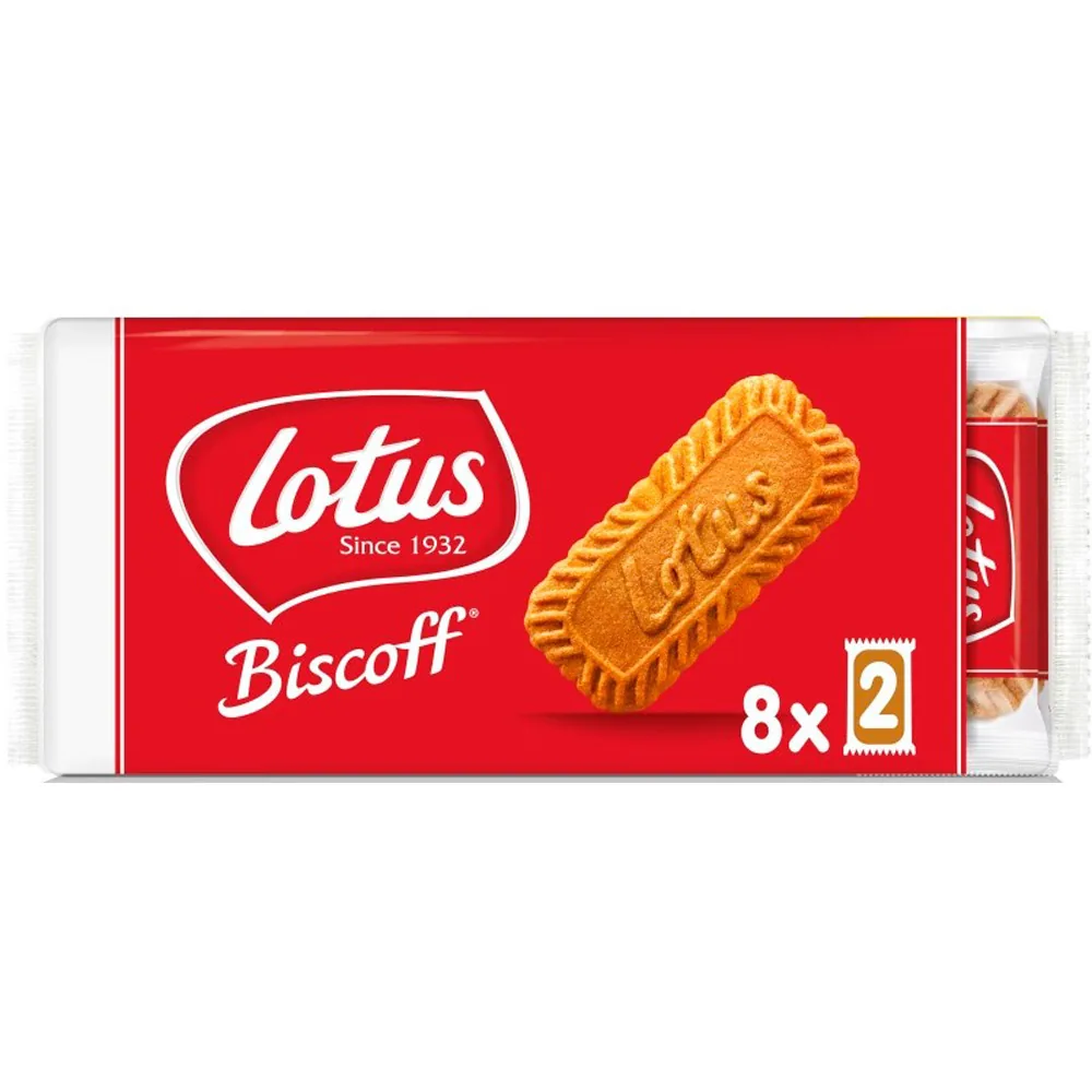 Galletas Lotus Biscoff Caramelizadas Pack de 8 Bolsas de 2 Unidades 124 G
