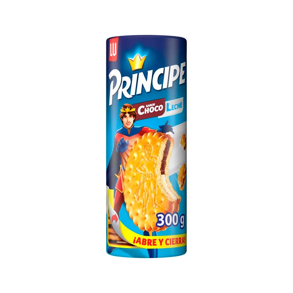 Galletas Principe Rellena Chocolate y Leche Paquete de 300 G