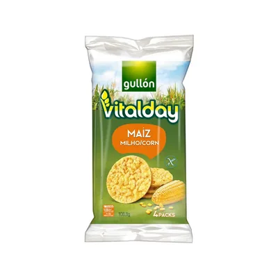 GULLON Tortitas de Maiz Gullon Vitalday 108 GR Paquete de 4 Unidades de 27,5 G