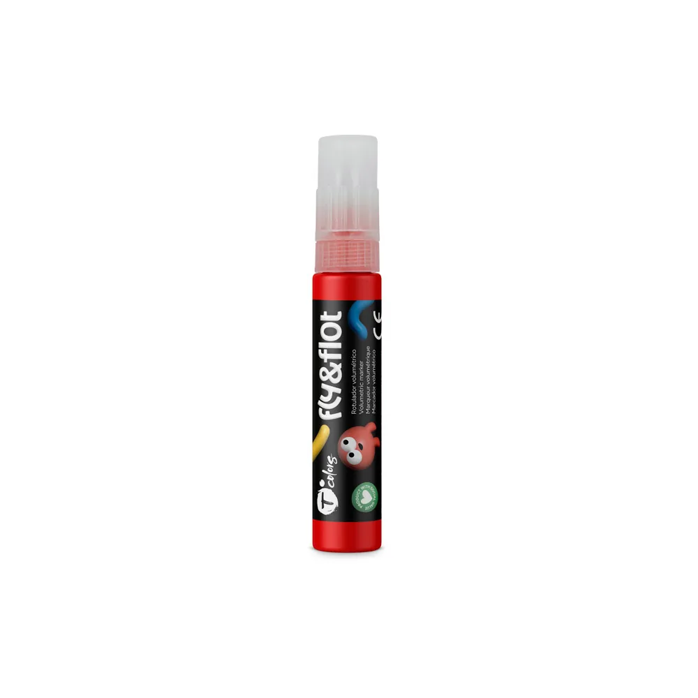 Rotulador Tcolors Fly&flot Efecto 3D Volumetrico 25 ML Color Rojo
