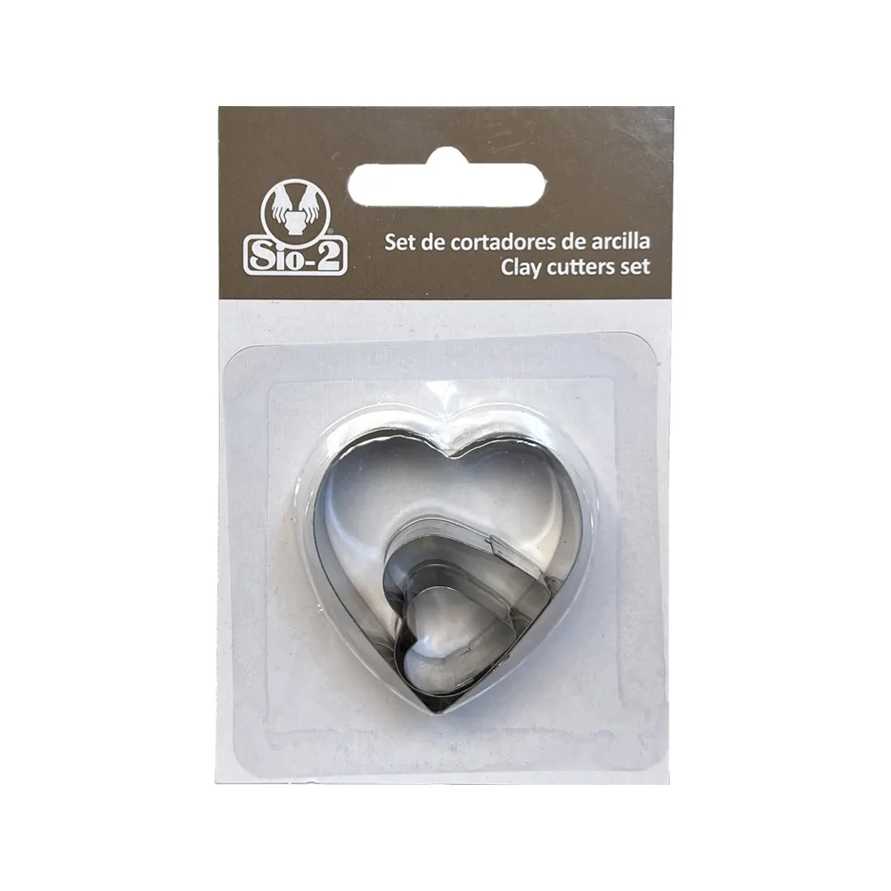 Cortador Metalico SIO-2 Corazon Set de 3 Piezas