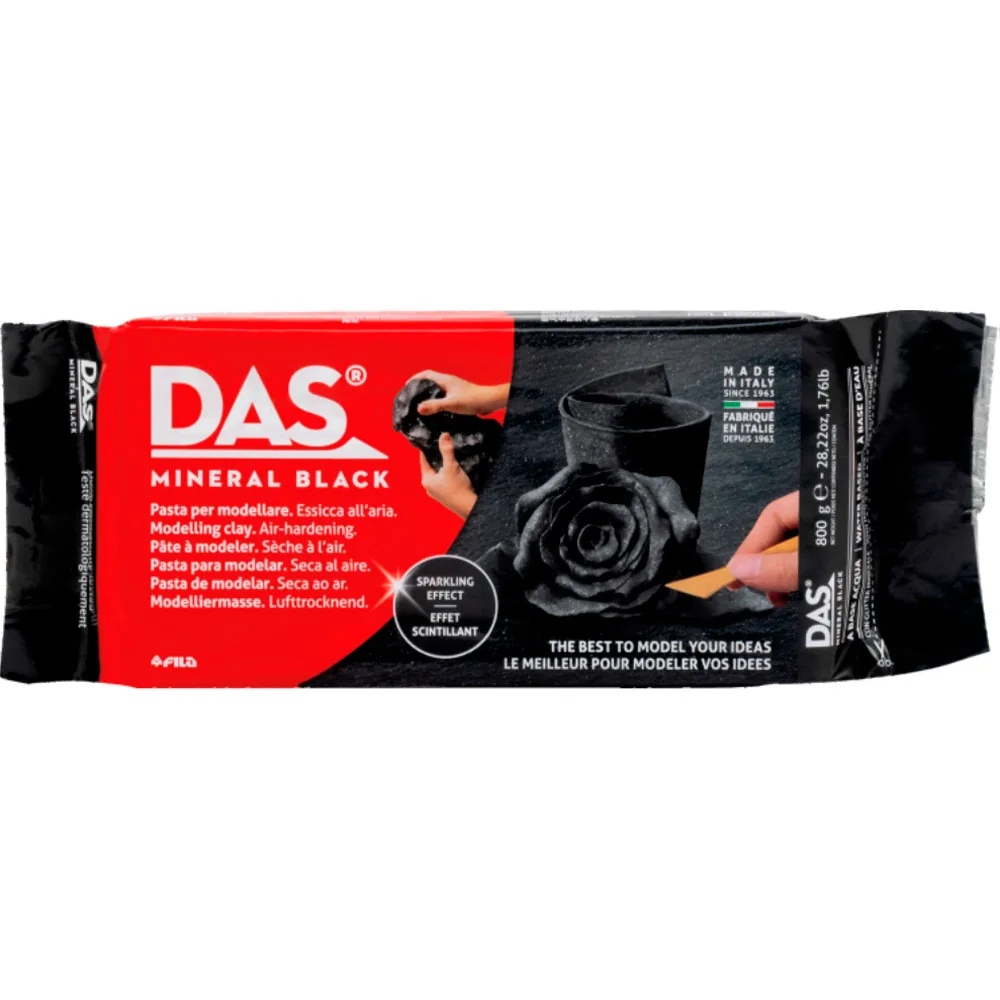 Pasta de Modelar Das Mineral 400 GR Color Negro